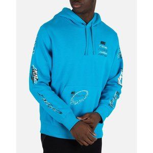 Nike NSW Club Fleece Blue Graphic Hoodie Sweatshirt Men’s XXL DC2756-446